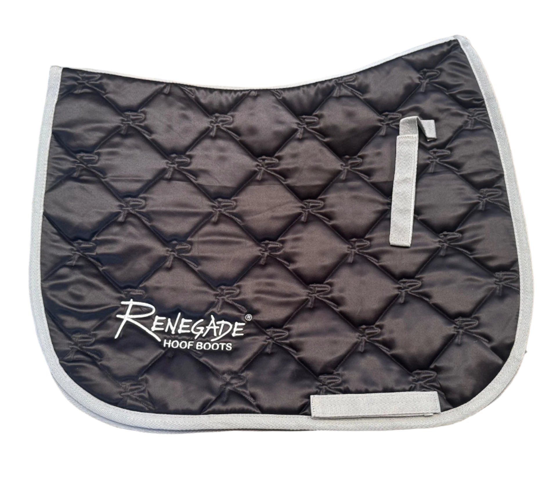Renegade® Universal English Saddle Pad - Black/Silver Trim
