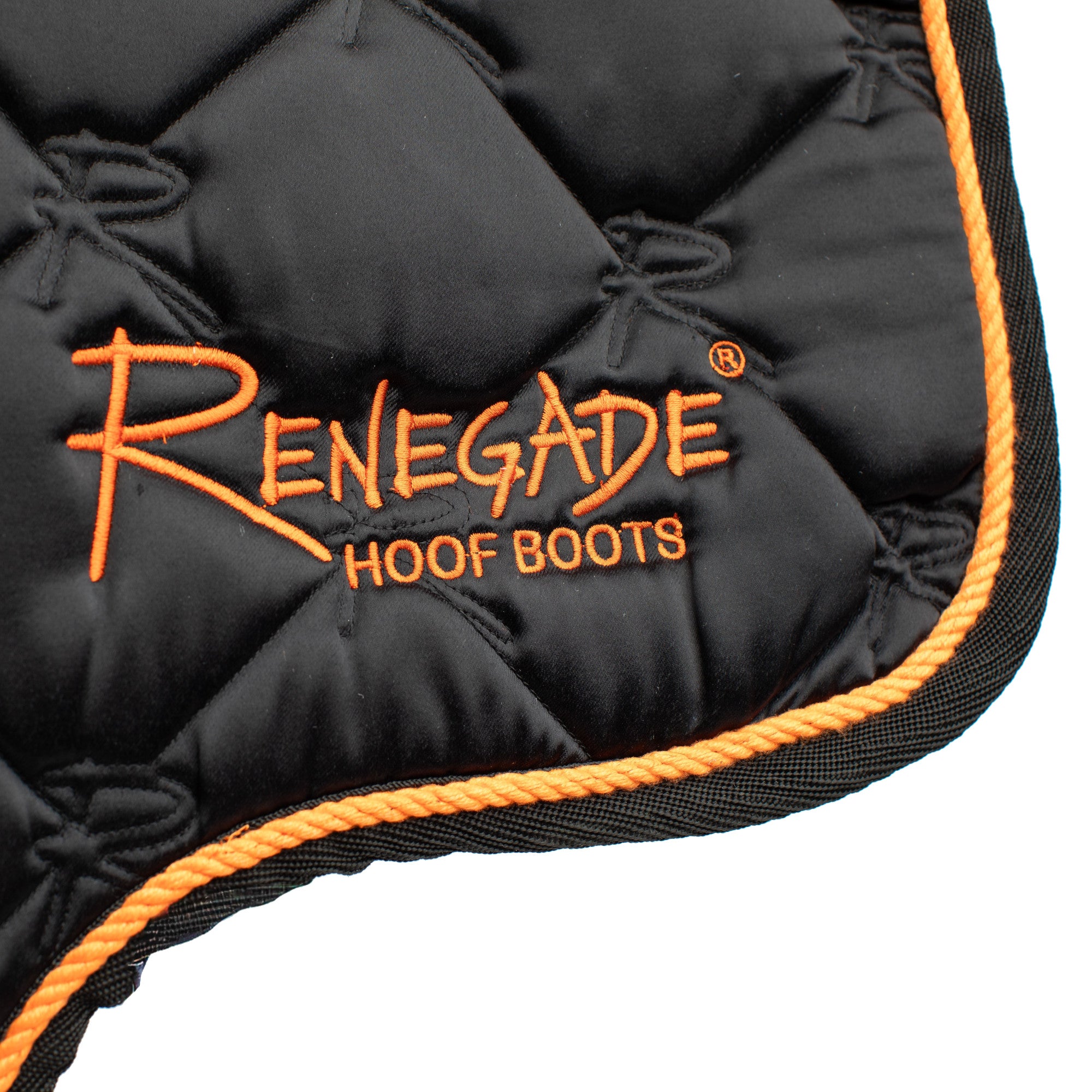 Renegade® English Saddle Pad - Cross Country Cut, Black/Orange