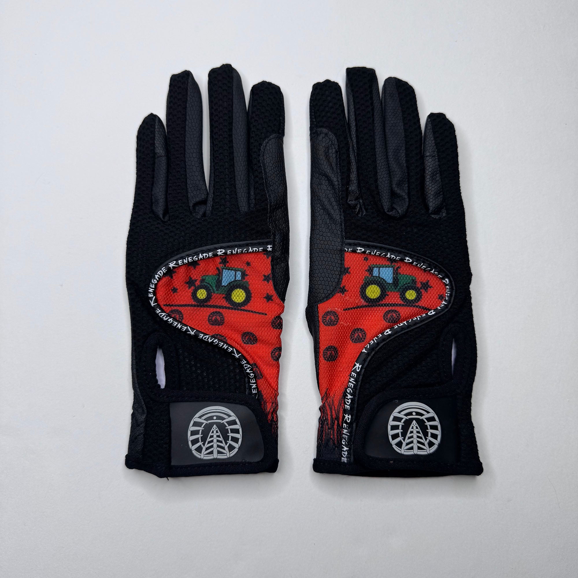Guantes de montar de cuero Renegade® - Naranja clásico