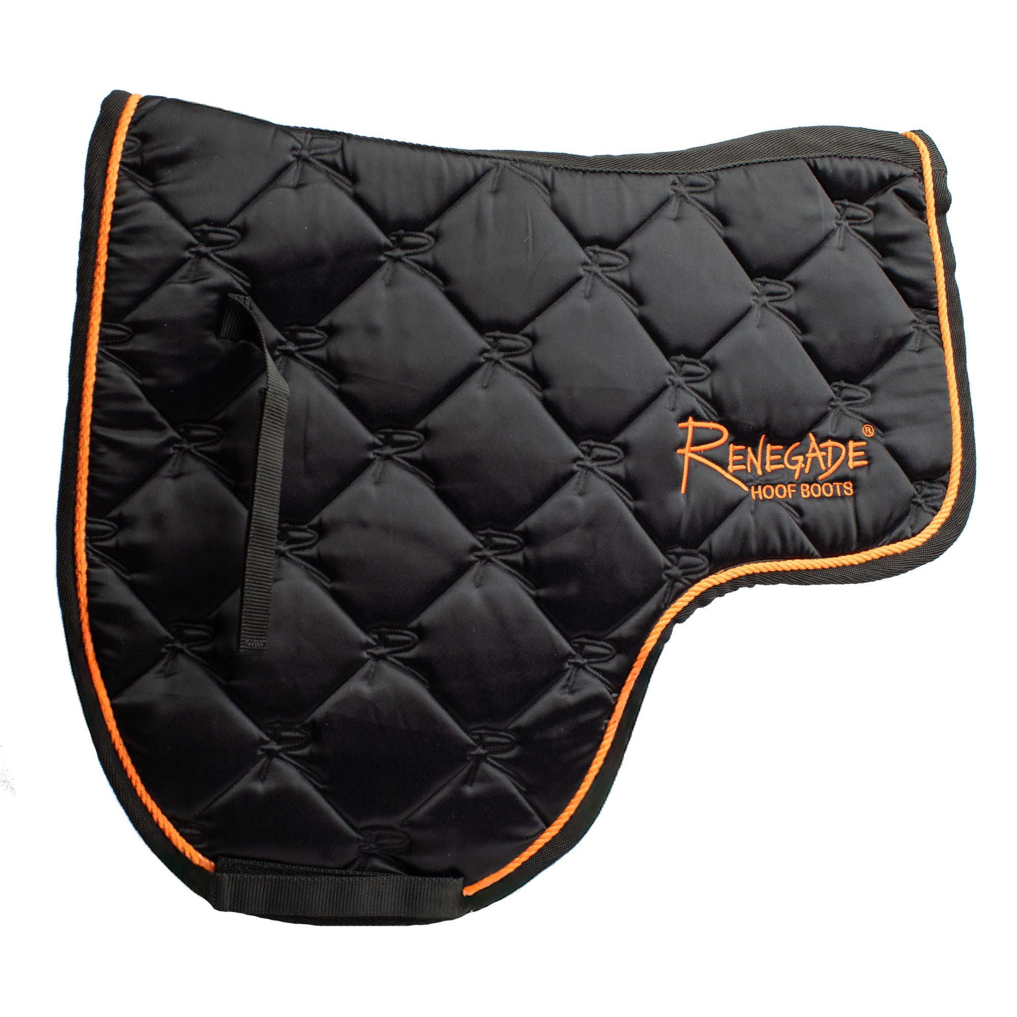 Renegade® English Saddle Pad - Cross Country Cut, Black/Orange
