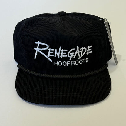 Renegade® Rope Corduroy Snapback Cap - Black/Silver