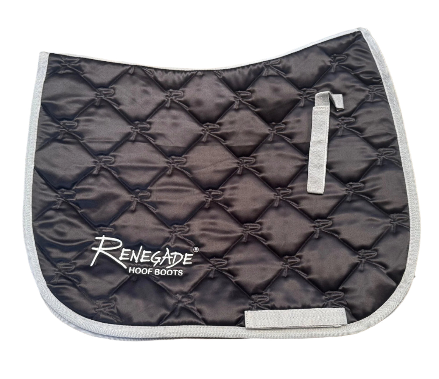Renegade® Universal English Saddle Pad - Black/Silver Trim