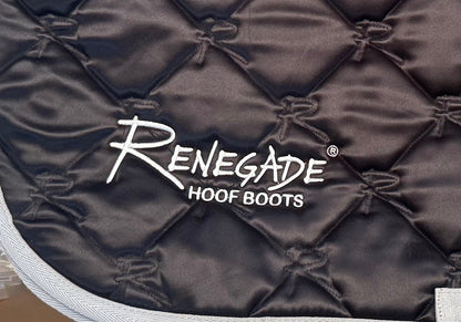 Renegade® Universal English Saddle Pad - Black/Silver Trim