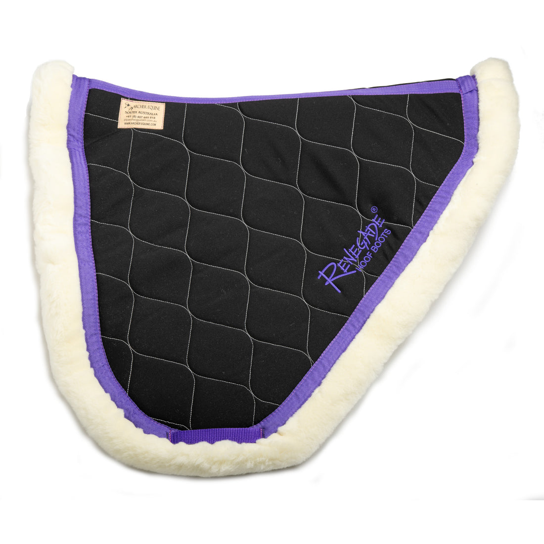 Archer Equine Saddle Pad - Braveheart - Black/Purple