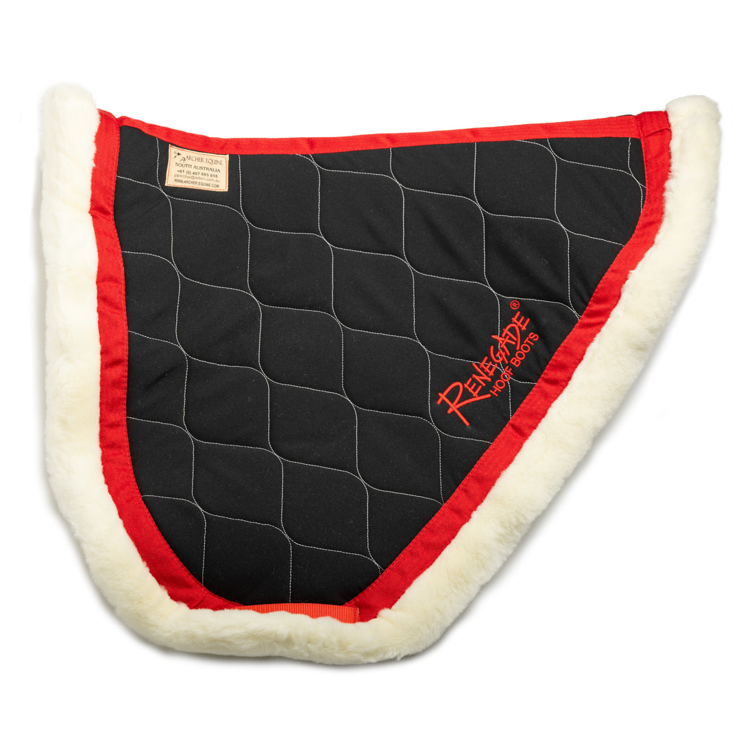 Archer Equine Saddle Pad - Braveheart - Black/Red