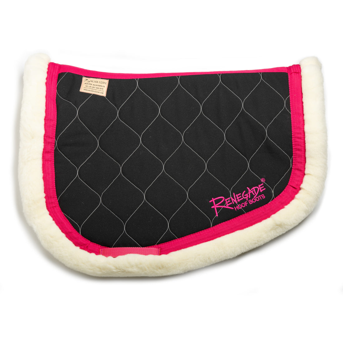 Archer Equine Saddle Pad - Hidalgo - Black/Pink