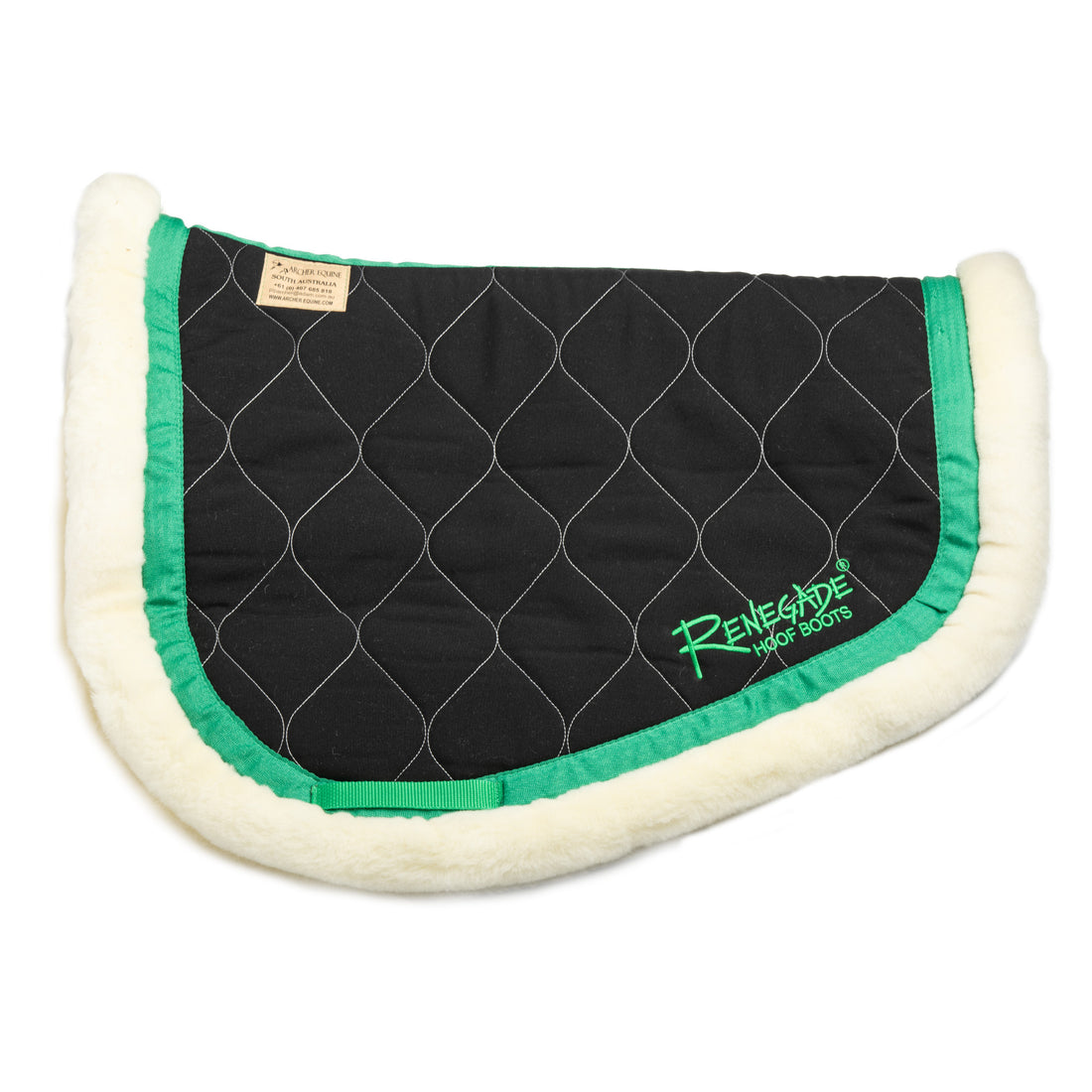 Archer Equine Saddle Pad - Hidalgo - Black/Green