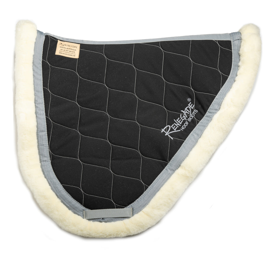 Archer Equine Saddle Pad - Braveheart - Black/Silver