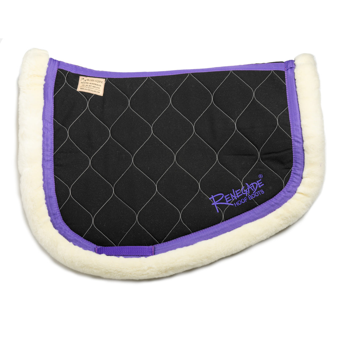 Archer Equine Saddle Pad - Hidalgo - Black/Purple