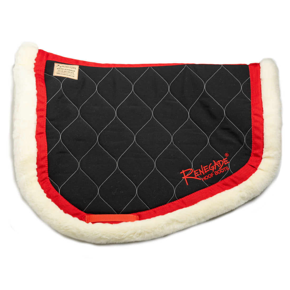 Archer Equine Saddle Pad - Hidalgo - Black/Red