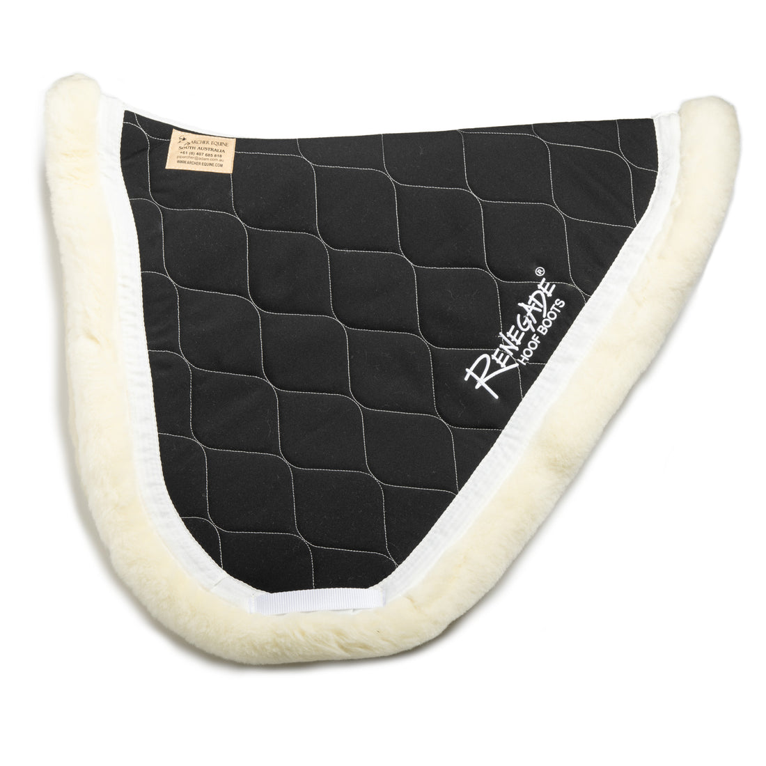 Archer Equine Saddle Pad - Braveheart - Black/White