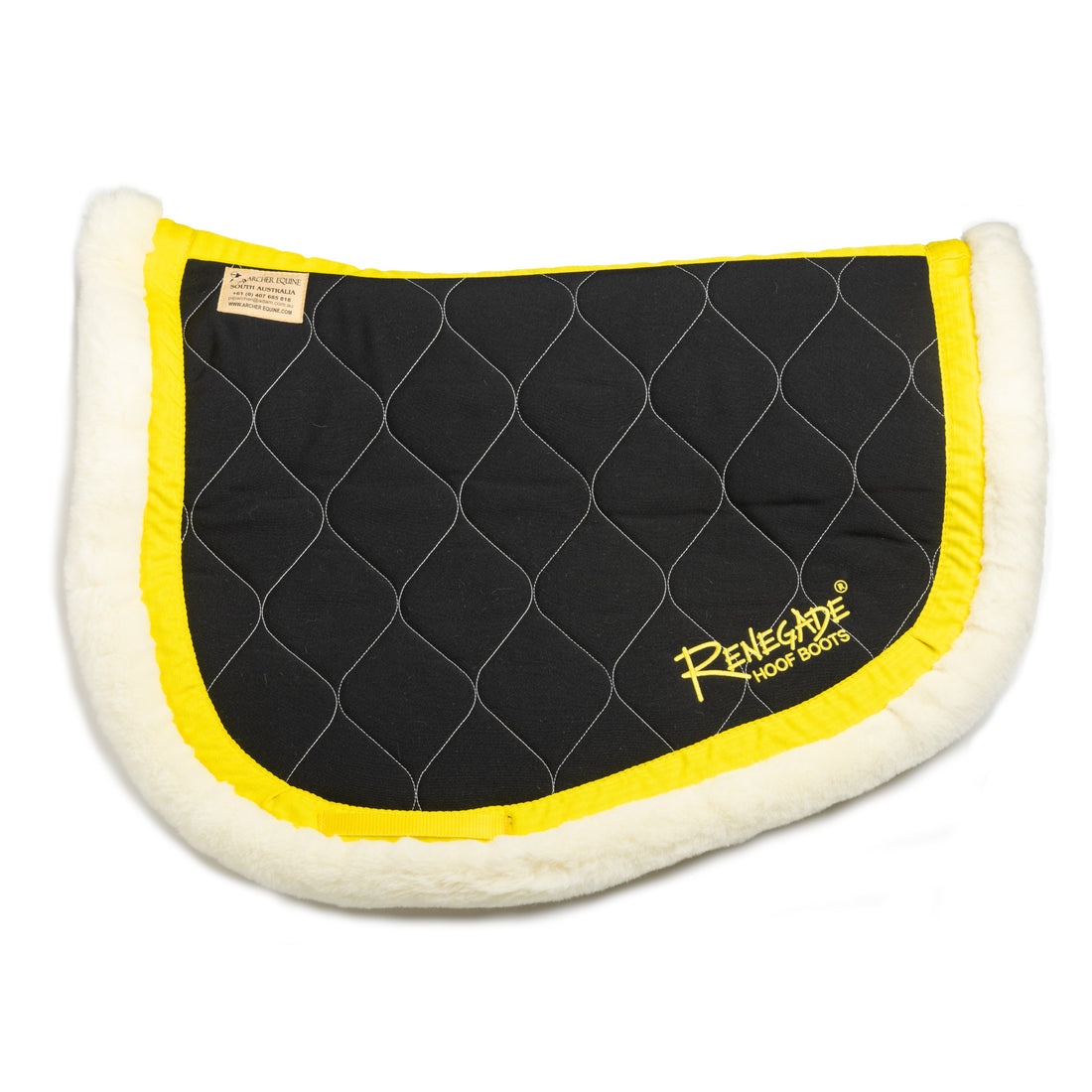 Archer Equine Saddle Pad - Hidalgo - Black/Yellow