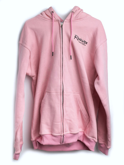 Renegade Kapuzenpullover mit Reißverschluss – Rosa