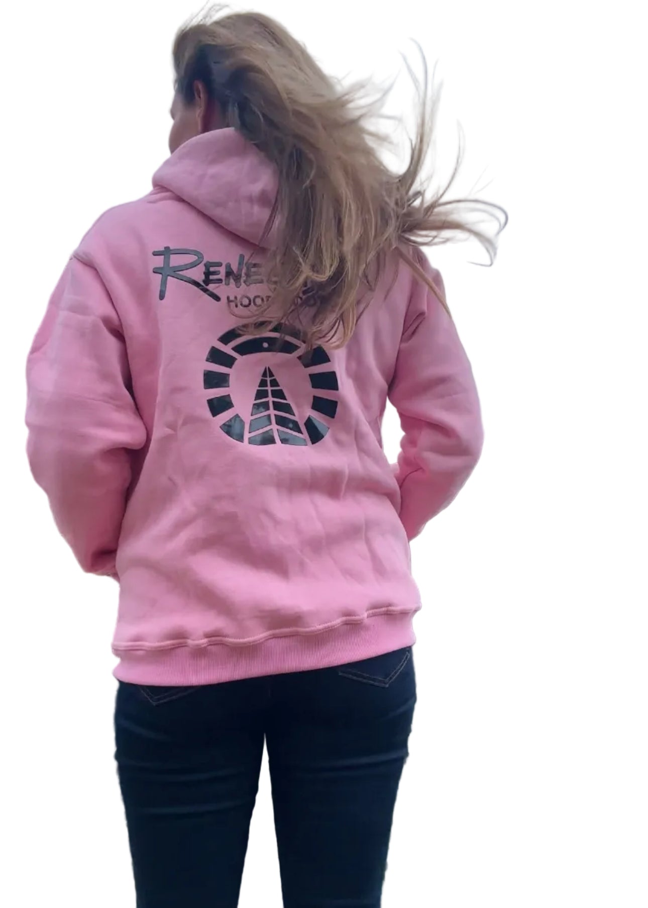 Renegade Kapuzenpullover mit Reißverschluss – Rosa