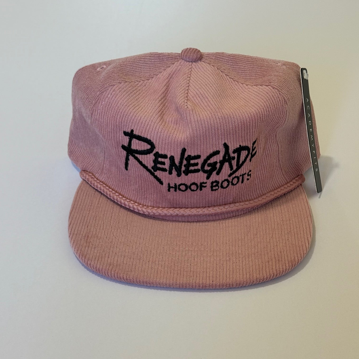 Renegade® Rope Corduroy Snapback Cap - Pink/Black