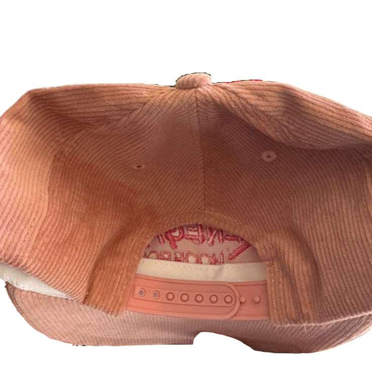 Renegade® Rope Corduroy Snapback Cap - Pink/Pink