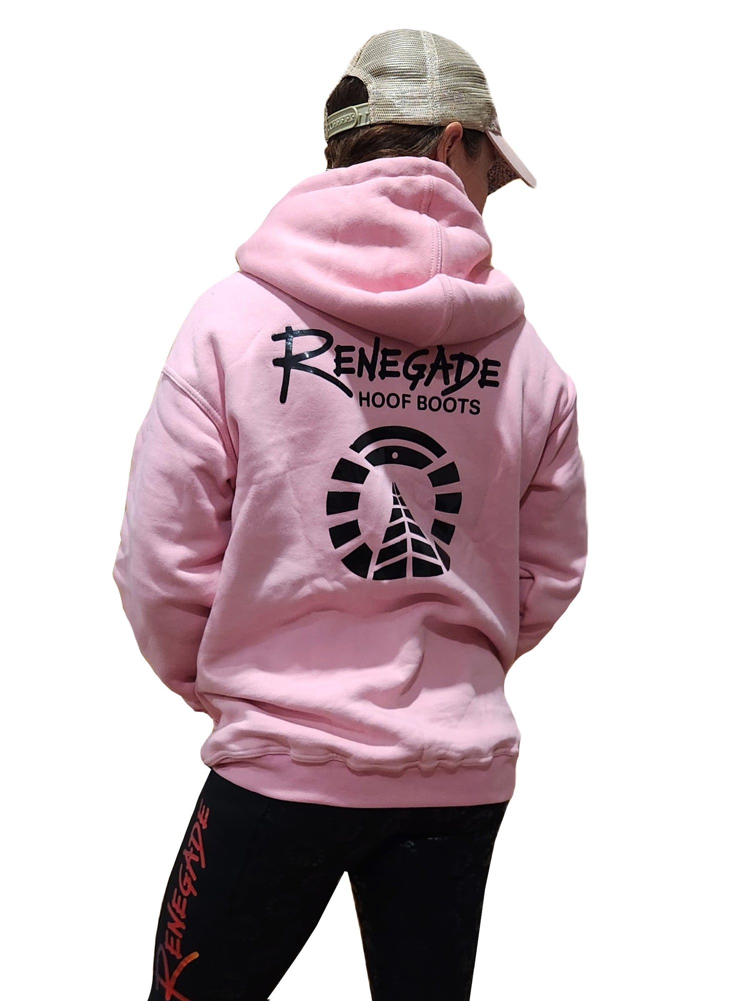 Renegade Kapuzenpullover mit Reißverschluss – Rosa