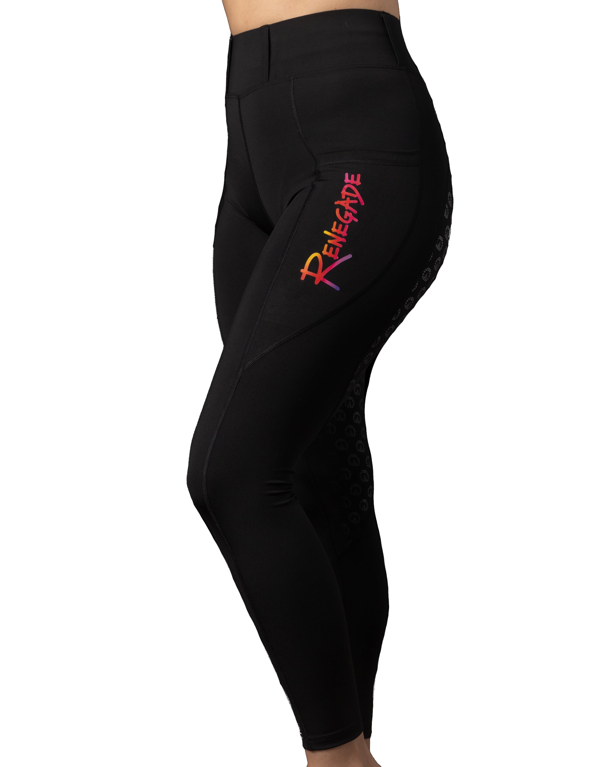 Renegade Riding Breeches - Black Grippy Seat