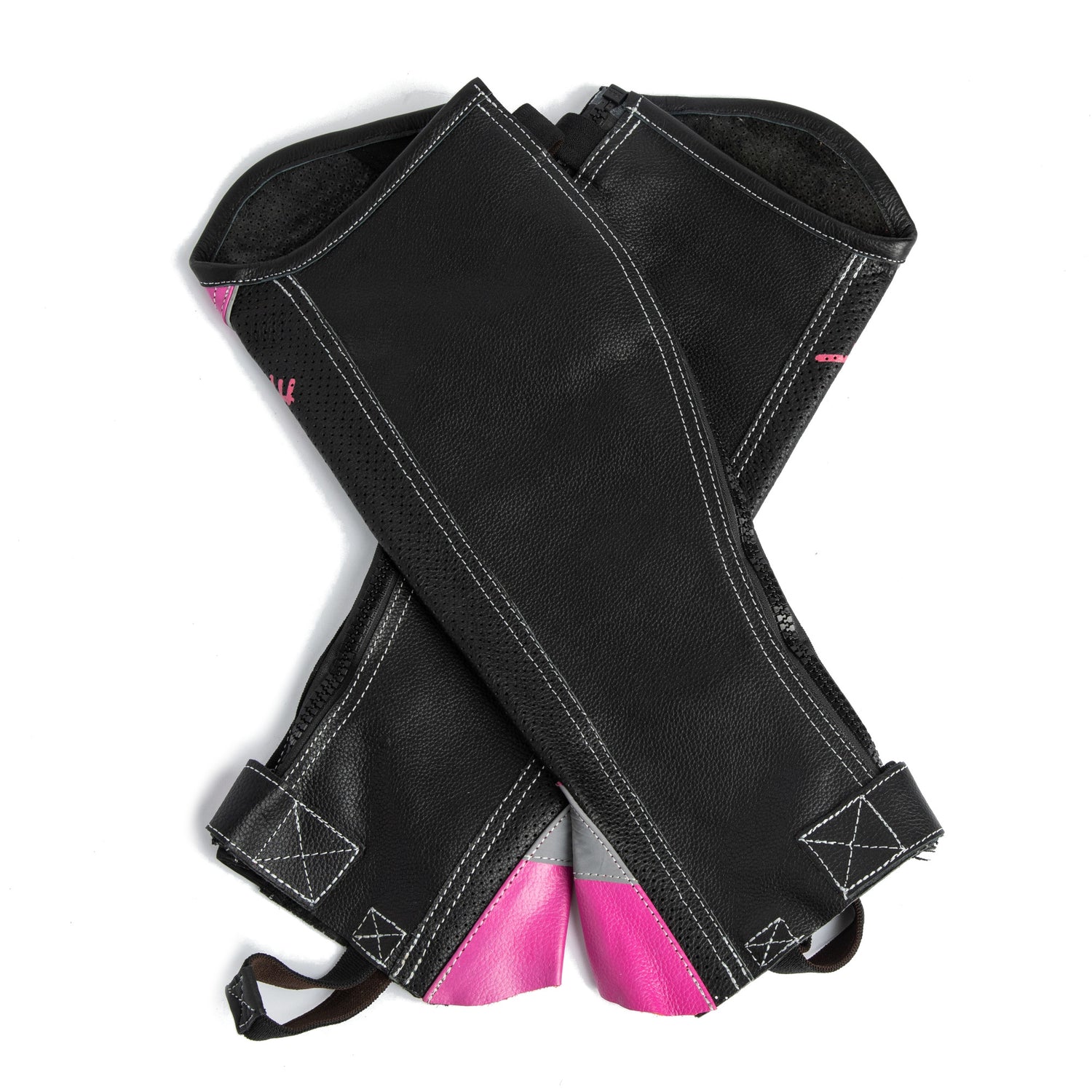 Renegade® Perforated Leather Half Chaps - Pink