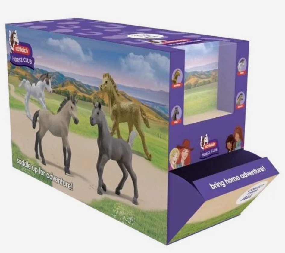 Schleich Collectible Horses - Horse Club Foals Gravity Feed Figurine Toy (Pack of 20)