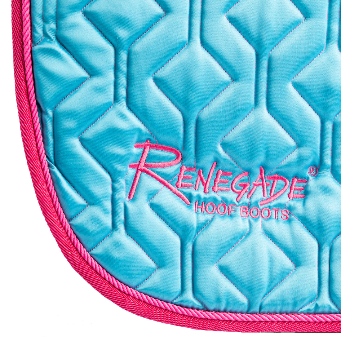 Renegade® Universal English Saddle Pad - Turquoise/Pink