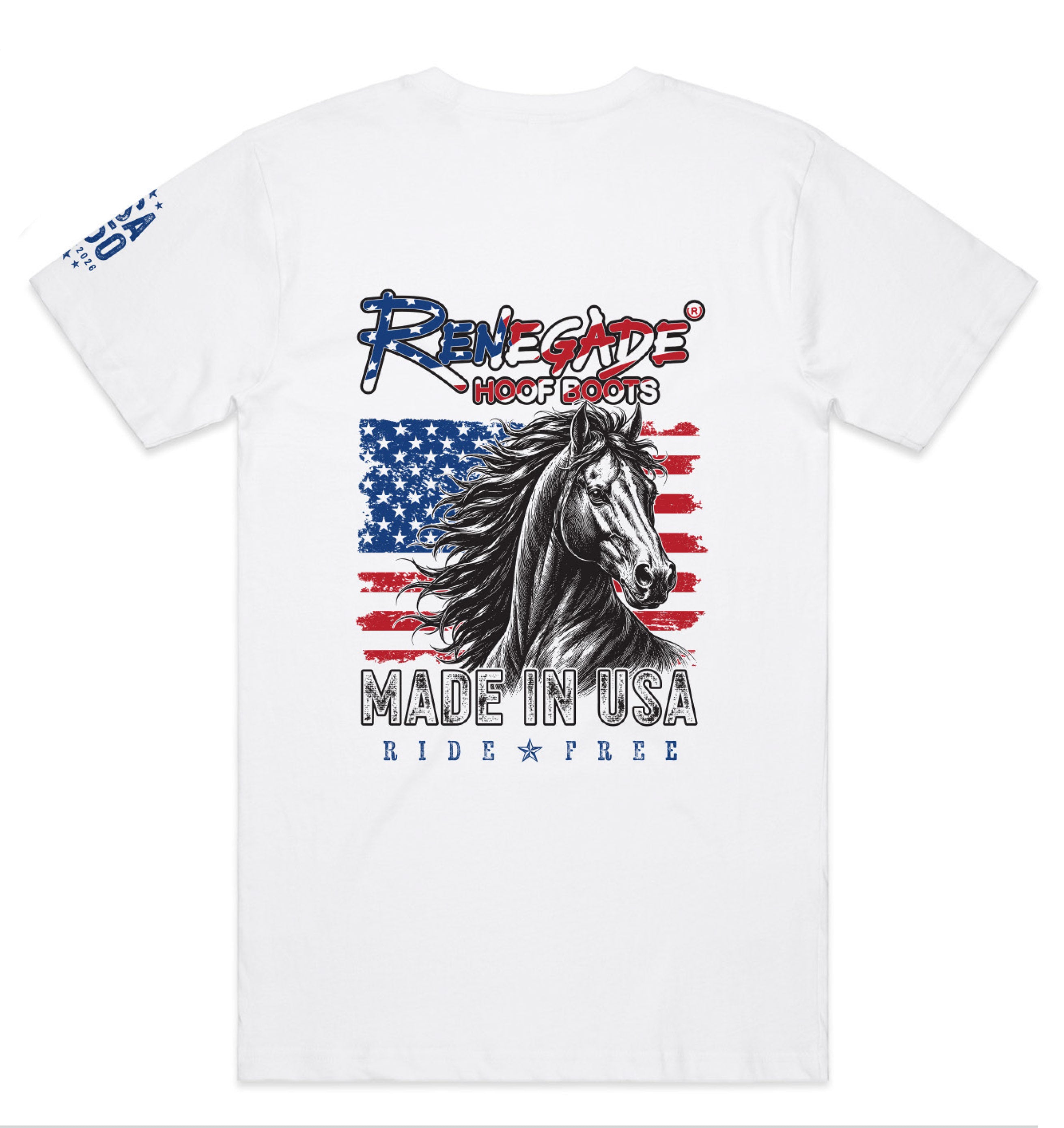 Renegade T-Shirt: USA 250 White
