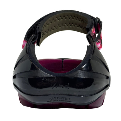 burgundy hoof boot back