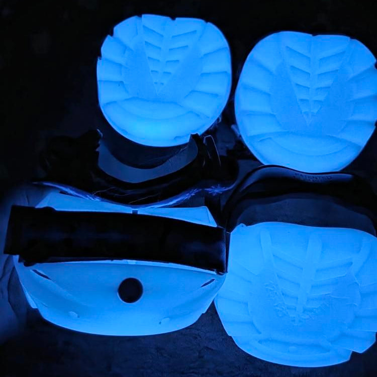 Renegade® Viper  Glow™ Hoof Boot - Glacier Blue Glow