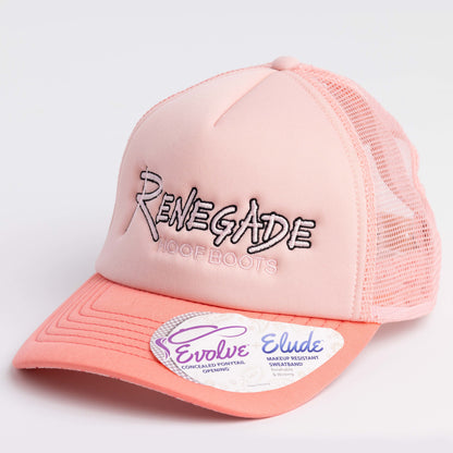 Gorra de camionero de espuma Renegade® para mujer, color melocotón