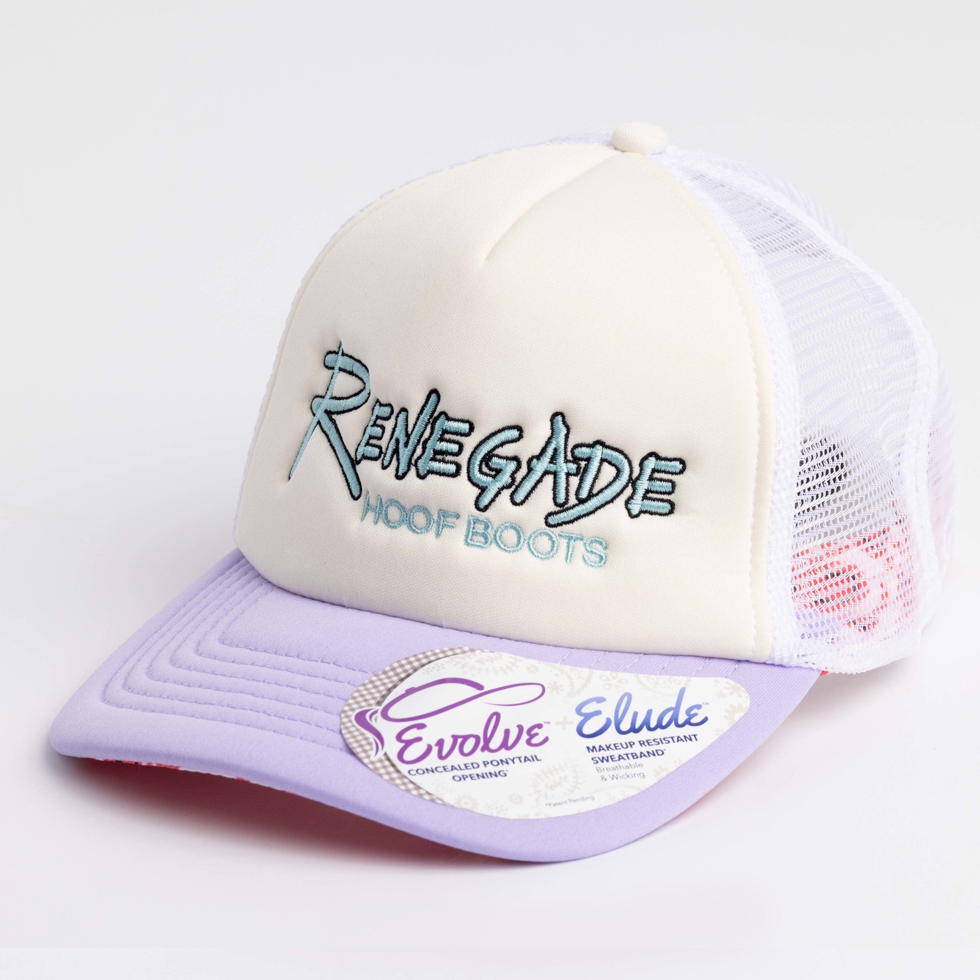 Gorra de camionero de espuma con ranura para cola de caballo para mujer Renegade®