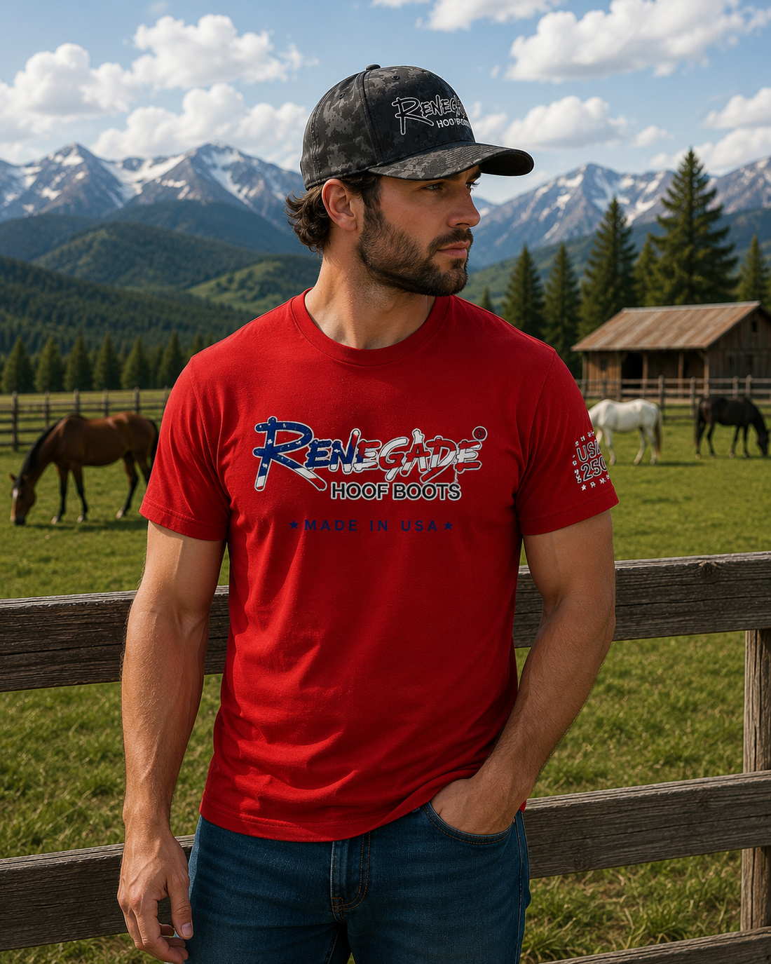 Renegade T-Shirt: USA 250 Red